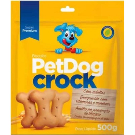 BISCOITO PETDOG CROCK 500G