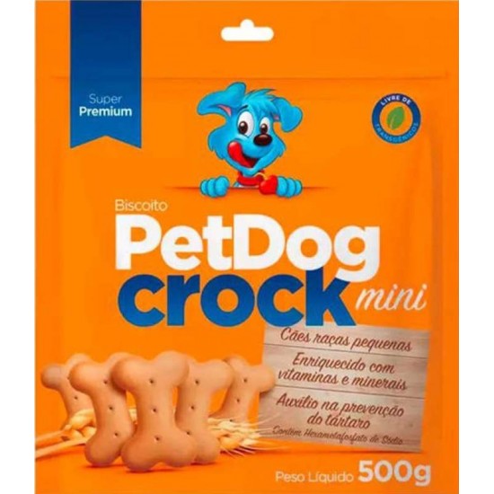 BISCOITO PETDOG CROCK MINI 500G