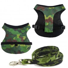 PEITORAL COM GUIA CAMUFLADO VERDE TAM P