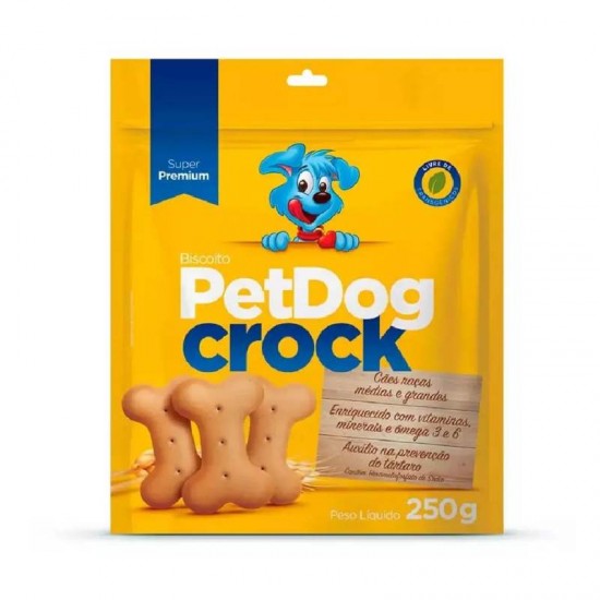 BISCOITO PETDOG CROCK 250G
