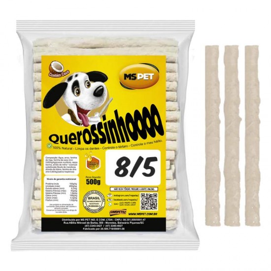 PETISCO OSSO PALITO MS 8/5 500G