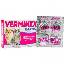 VERMINEX GATOS CART 4 COMPRIMIDOS