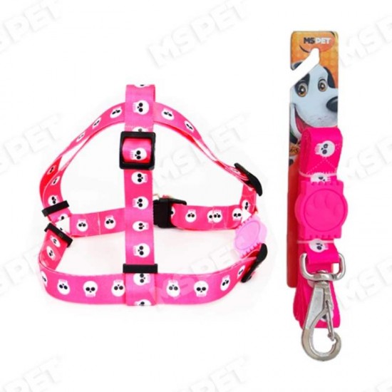 GUIA E PEITORAL CAVEIRA G 120CM/75CM