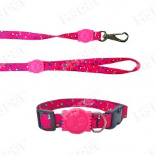 GUIA COLEIRA LUXO SEDA M 90CM/52CM