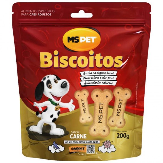 PETISCO BISCOITO CARNE MS 200 GR