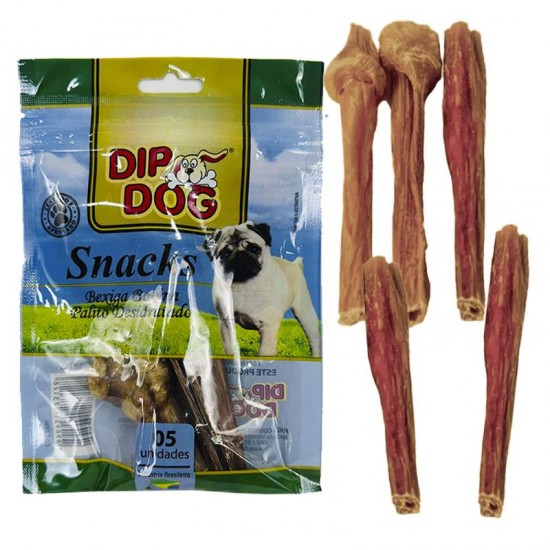 PETISCO BEXIGA BOVINA PALITO DESIDRATADO C/5UN