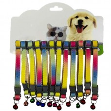 CARTELA COLEIRA ARCO IRIS C/GUIZO C/12UN 16cm