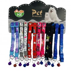 CARTELA COLEIRA GATO C/12UN 32cm