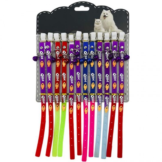 CARTELA COLEIRA SILICONE C/12UN 25cm