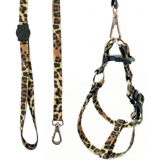 GUIA E PEITORAL ONCA PP 120CM/35CM