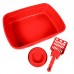 KIT BANDEJA DE GATO BRINQPET VERMELHO