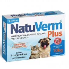 NATU VERM PLUS 660MG C/4 COMPRIMIDOS
