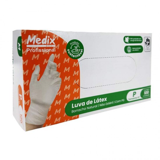 LUVA LATEX NAO SAUDE TAM P 100UN