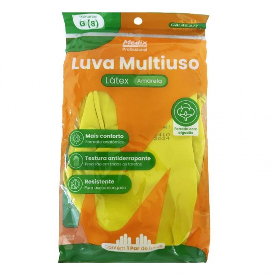 LUVA LIMPEZA AMAR MEDIX TAM G PAR
