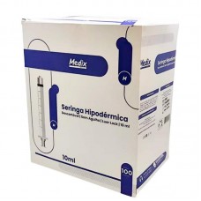 SERINGA 10ML S/AG LUER LOCK UN