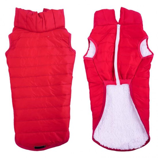 ROUPA PET COLETE PUFFER ROSA FOR. Nº12