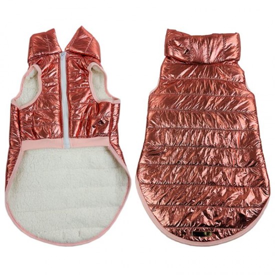 ROUPA PET COLETE PUFFER ROSE FOR. N°0