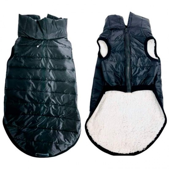 ROUPA PET COLETE PUFFER PRETO FOR. Nº1