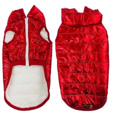 ROUPA PET COLETE PUFFER VERM. FOR. GG
