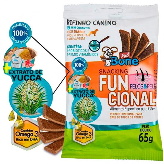 PETISCO BIF. FUNCIONAL PELOS E PELE 65G