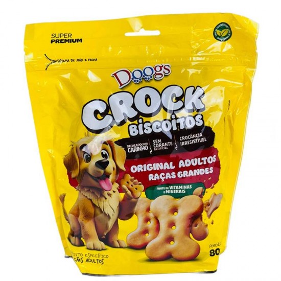 BISCOITO CROCK CARNE RACAS GRANDES 800GR