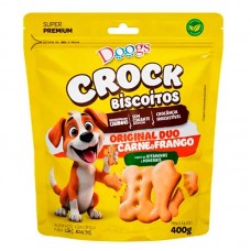 BISCOITO CROCK DUO CARNE/FRANGO 400GR