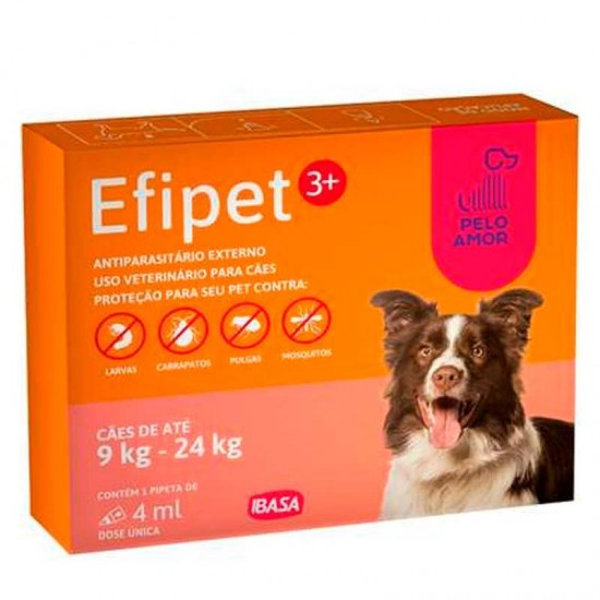 PIPETA EFIPET 3+PELO AMOR DE 9 A 24KG