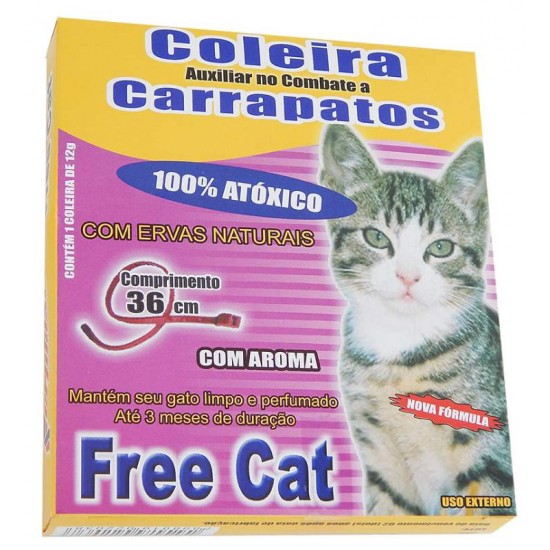 COLEIRA ANTI CARRAPATOS GATOS  36CM