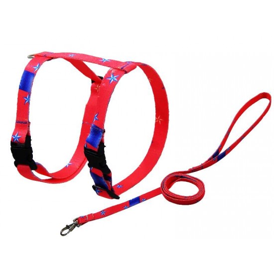 PEITORAL E GUIA  DE SEDA P/GATOS